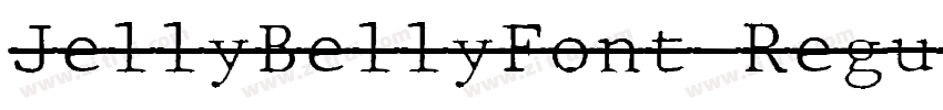 JellyBellyFont Regul字体转换